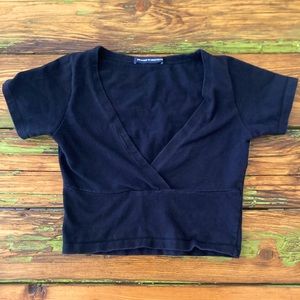Brandy Melville simple black crop top